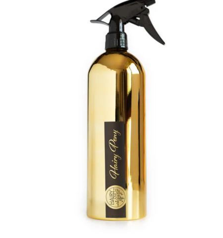 HAIRY PONY GOLD METAL SPRAY BOTTLE