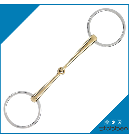 STUBBEN 2296 SWEET COPPER SINGLE JOINT SNAFFLE