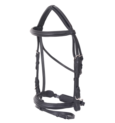 PLATINUM WIDE RAISED CRANK HANOVERIAN BRIDLE