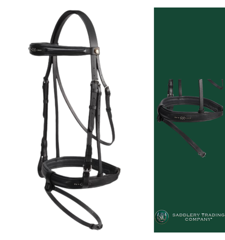 STC J&L BLING DRESSAGE BRIDLE 