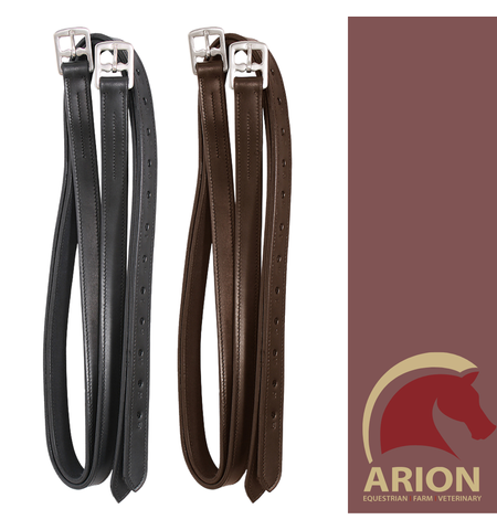 FLAIR 25MM WEB BACK STIRRUP LEATHER